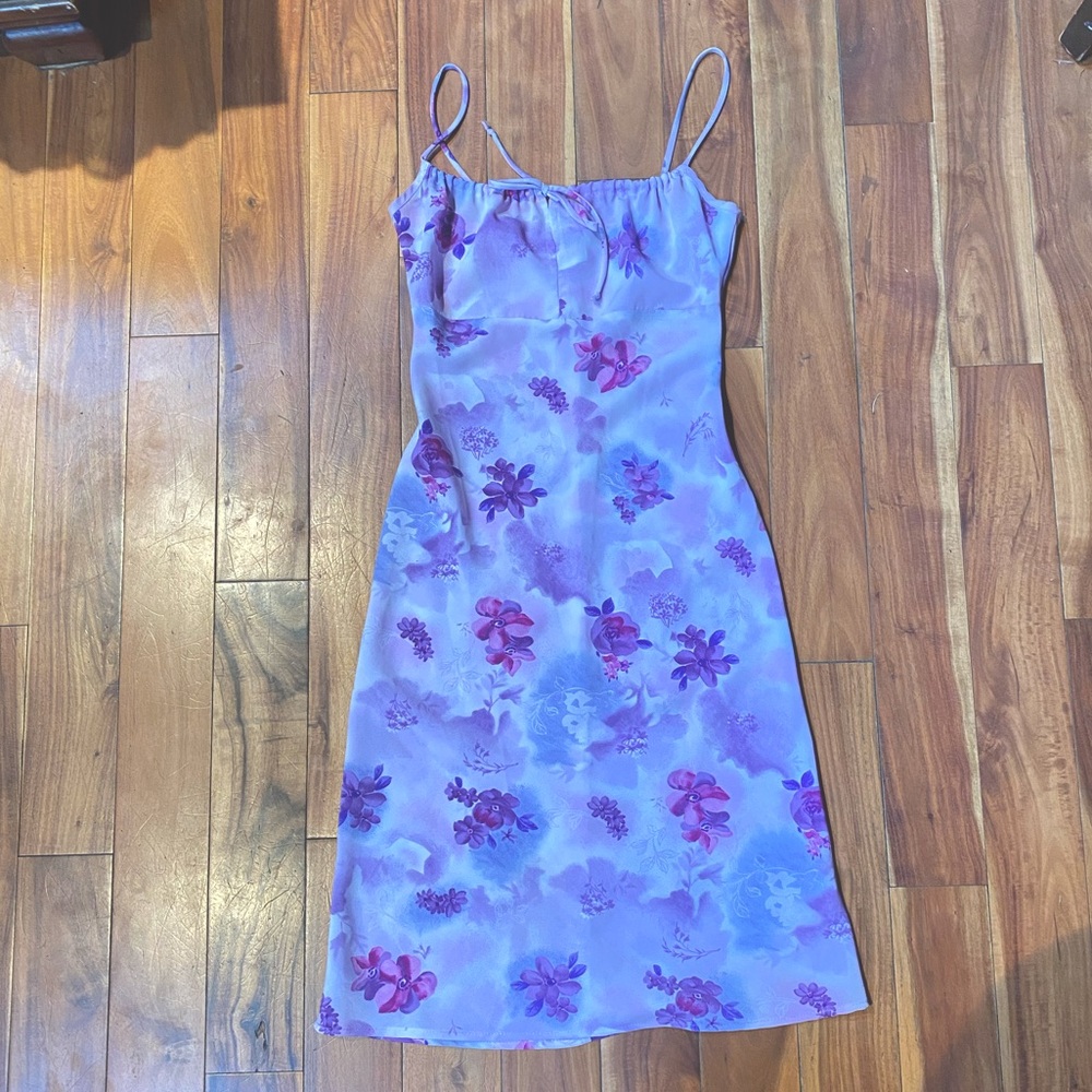 Y2K VINTAGE PURPLE MILKMAID DRESS